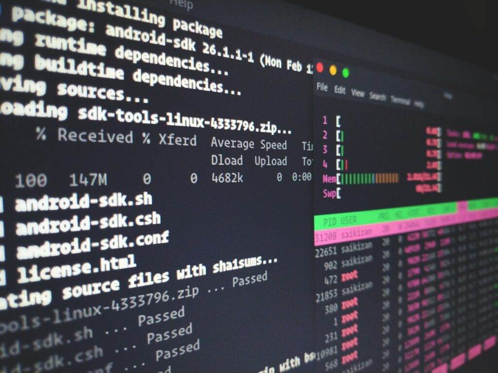 A close up of a computer screen showing a number of different programs.